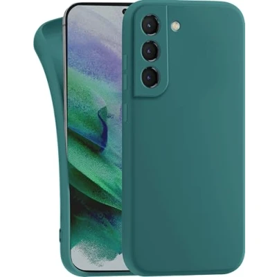 Abbildung von MyGadget Hülle für Samsung Galaxy S21 FE robuste Silikon Schutzhülle TPU Case Slim Silikonhülle Back Cover Kratzfest Handyhülle Olivgrün