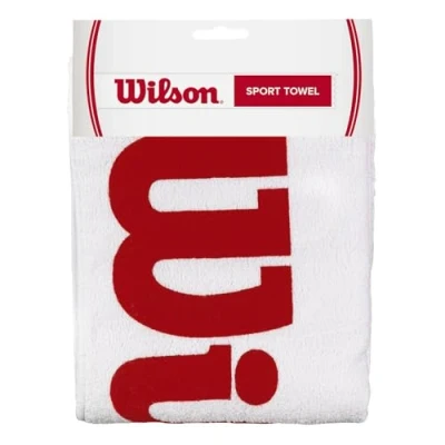 Abbildung von Wilson Unisex Erwachsene Sport Towel Handtuch, White/Red, NS EU