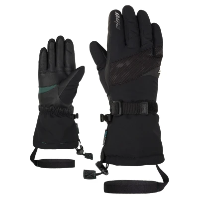 Abbildung von Ziener Damen KALICE Ski Handschuhe/Wintersport wasserdicht, Lange Stulpe, Black, 6