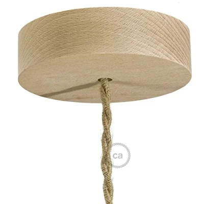 Abbildung von creative cables Lampenbaldachin Kit aus Holz Neutral