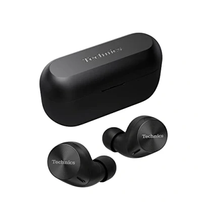 Abbildung von Technics EAH AZ60M2EK kabellose Ohrhörer mit Noise Cancelling, Multipoint Bluetooth 3 Geräte, komfortable In Ear Kopfhörer, Kabelloses Laden, Schwarz
