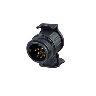 Abbildung von BEIJISTAR Anhänger Adapter 13 auf 7 polig, nach ISO 1724 und 11446 Genormt, AHK für 12V Systeme, Poliger Auto Steckdose zu Stecker, Pkw, Kfz LKW, Anhängerkupplung