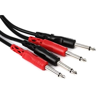 Abbildung von Hosa CPP 202, Stereo Interconnect, Dual 1/4 in TS to Same, 2 m