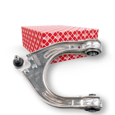 Abbildung von FEBI BILSTEIN 21445 Querlenker mit Lager Vorderachse links, oben Aluminium MERCEDES BENZ: E Klasse Limousine, T modell, CLS Coupe
