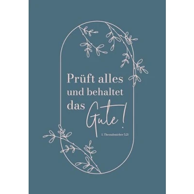 Abbildung von Jahreslosung 2025 Postkarten 10 Stk.: Prüft alles und behaltet das Gute! 1. Thessalonicher 5,21