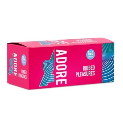 Abbildung von Adore Pleasure Kondome Mit Riffeln 144 Stück