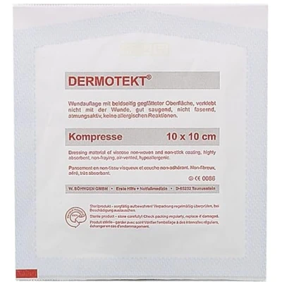 Abbildung von Dermotekt Kompresse V 10x10 cm 2 St