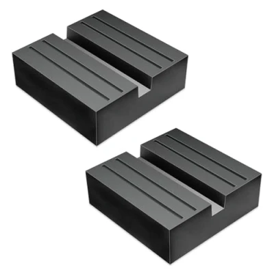 Abbildung von Riisoyu 2 Stück Gummiauflage Wagenheber, 75 x 25mm Universal Wagenheber Auflage Gummi Aufnahme Jack Pads Quadratischer Pad Hubwagen für Auto Einstellung Hebebühne