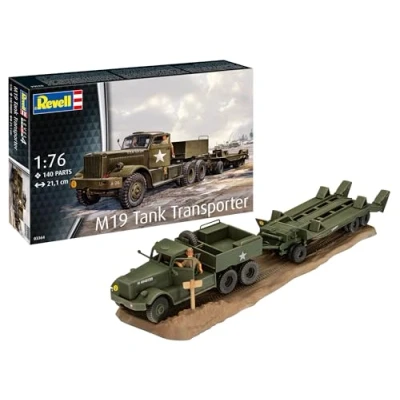 Abbildung von Revell 03364 M19 Tanktransporter im Maßstab 1:72, ungebaut/unlackiert, Plastikmodellbausatz