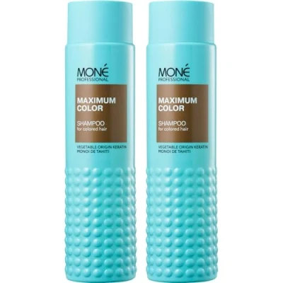 Abbildung von MONÉ PROFESSIONAL Keratinbasiertes Shampoo für gefärbtes Haar (2x300 ml) Extra Glanz und Farbintensität Stärken schützen farbbehandeltes stumpfes