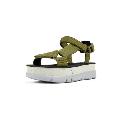 Abbildung von Camper Oruga UP Plateausandalette, Damen, Größe: 41, Mittelgrün Schuhe