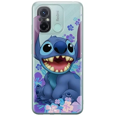 Abbildung von ERT GROUP Handyhülle für Xiaomi REDMI 12C/ 11A Original und offiziell Lizenziertes Disney Muster Stitch 001 optimal an die Form des Handy angepasst, teilweise transparent