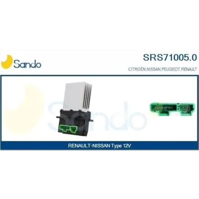 Abbildung von SANDO SRS71005.0 Widerstand, Innenraumgebläse RENAULT: TWINGO 2, SCENIC CLIO 3, NISSAN: Micra C+C Note I, CITROËN: C2 Schrägheck