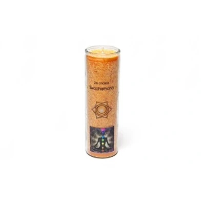 Abbildung von Find Something Different Etwas Finden Verschiedene orange 2. Chakra Swadhishthana Aromatische Kerze, Bambus, Mehrfarbig