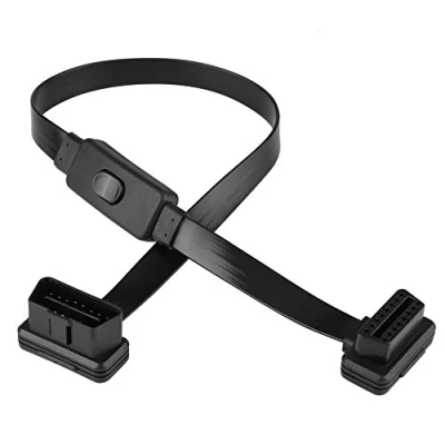 Abbildung von Qiilu OBD2 Schalter, 16 Pin Stecker Kabel auf Buchse Verlängerungskabel Adapter mit ON/OFF Schalter