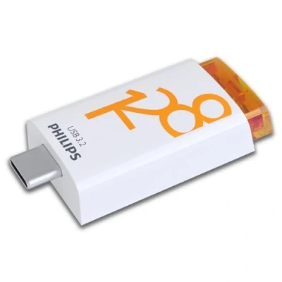 Abbildung von Philips Click Edition USB C Anschluss 3.2 Gen 1 Flash Laufwerk 128 GB für PC, Laptop, Smartphone, Tablet mit Anschluss, Lesegeschwindigkeit bis zu 120 MB/s