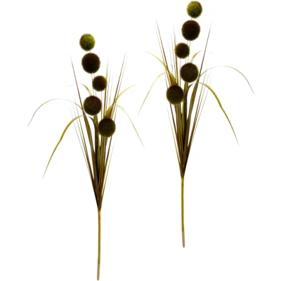 Abbildung von I.GE.A. Kunstpflanze &quot;Allium im Gras&quot;, Dekozweig, 2er Set