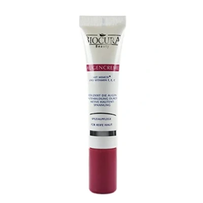 Abbildung von BIOCURA Beauty Augencreme mit Mimox und Vitamin(F E C) Spezielpflege für Reife Haut 15ml