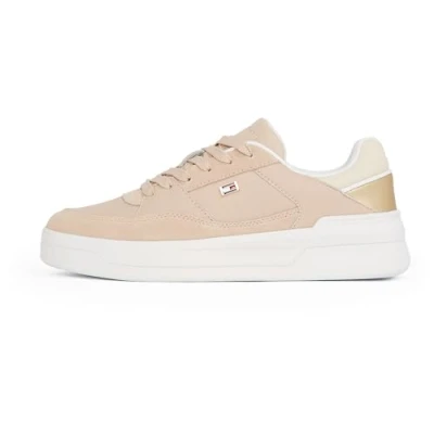 Abbildung von Tommy Hilfiger Essent Basket Metallic Sneaker low, Damen, Größe: 36, Misty blush Schuhe
