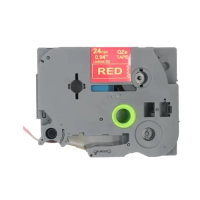 Abbildung von BROVACS 1 Packung Gold auf Rot Laminiertes Etikettenband Kompatibel mit Brother P Touch Etikettendrucker TZ 454 TZe 24mm 1&quot; OPA4454