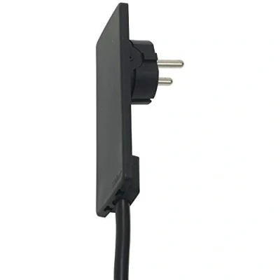 Abbildung von Schulte Elektrotechnik GmbH 1510 0000 0100 EVOline Plug Schutzkontakt Stecker extraflach, schwarz