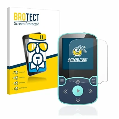 Abbildung von BROTECT Schutzglas für AGPtek A65X MP3 Player with clip Schutzfolie Panzer Folie Glas [Extrem Kratzfest 9H, Anti Fingerprint, Ultra Transparent]