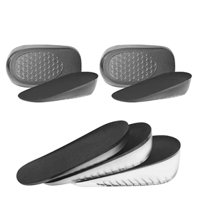 Abbildung von URAQT Höhe Erhöhung Einlegesohle Gel, 2 Paar Schuheinlagen, Erhöhen ​Fersen Einlegesohlen, Bequeme Height Increase Insole, Unsichtbare Schuhlifteinsätze Stoßdämpfung