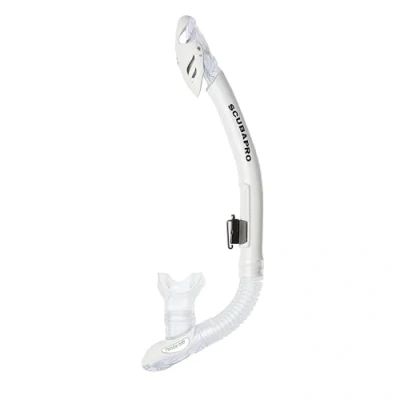 Abbildung von Scubapro Fusion Dry Schnorchel, WHT Atemregler für kaltes Wasser, Unisex, Erwachsene, Weiß, Einheitsgröße