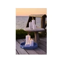 Abbildung von Sirius Home A/S LED Kerze Sille Outdoor 2er Set 5x6,5cm weiß (2er Set), Flackernde 3D Flamme