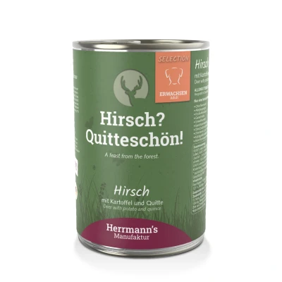 Abbildung von Herrmann&#039;s Adult Hirsch mit Kartoffel 400 gr. Pro 6 Stück