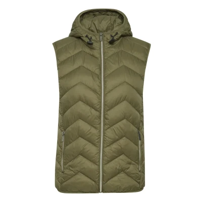 Abbildung von Fransa Frbapadding 6 Waistcoat Weste, Damen, Größe: Large, Olive tree