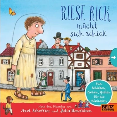 Abbildung von Riese Rick macht sich schick: Pappbilderbuch zum Schieben, Ziehen, Spielen für die Kleinsten