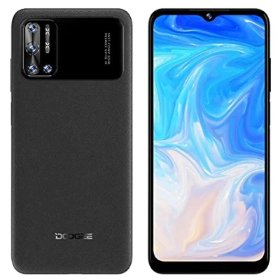 Abbildung von DOOGEE N40 PRO Android 11 Smartphone Ohne Vertrag, Helio P60 Octa Core 6GB+128GB,6.52&#039;&#039; HD+ Handy,6380mAh Akku, 20MP Quad Rückfahrkamera, 16MP Frontkamera, Fingerabdruck DUAL SIM GPS Schwarz