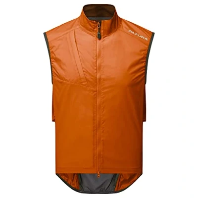 Abbildung von Altura Airstream Herren Fahrradweste, leicht, wasserabweisend, verstaubar, Orange, Größe XXL