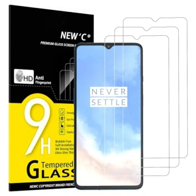 Abbildung von NEW&#039;C 3 Stück, Panzer Schutz Glas für OnePlus 7T, Frei von Kratzern, 9H Härte, HD Displayschutzfolie, 0.33mm Ultra klar, Ultrabeständig