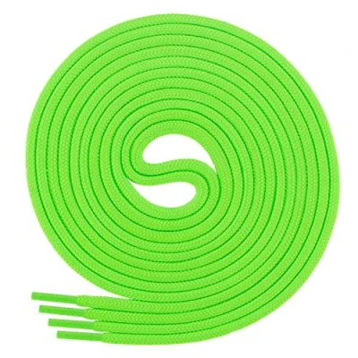Abbildung von Di Ficchiano Schnürsenkel rund, Rundsenkel für Business und Lederschuhe, reißfester Allroundsenkel, ø 3mm Farbe neongrün Länge 100cm