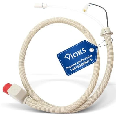 Abbildung von VIOKS Aquastop Schlauch Spülmaschine 1,5 m Ersatz für AEG Electrolux 140180589016 80725060474 8072506176 Zulaufschlauch Geschirrspüler/Aquastop Geschirrspüler Smeg Juno