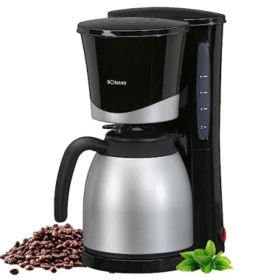 Abbildung von BOMANN Filterkaffeemaschine KA 168 CB, Kaffeemaschine für 8 10 Tassen, Thermokanne