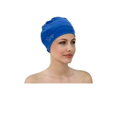 Abbildung von Fashy Badekappe Badehaube Damen Blau mit Strasssteinen 3479 53