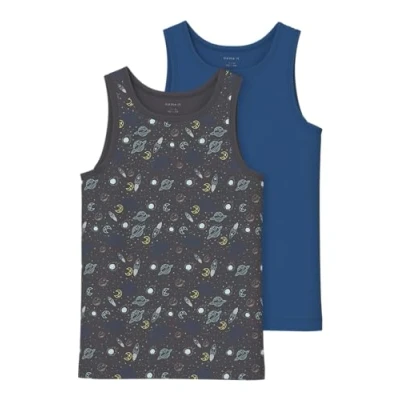 Abbildung von Name It Unterhemd &quot;NKMTANK TOP 2P IRON SPACE NOOS&quot;, (Packung, 2 St.)