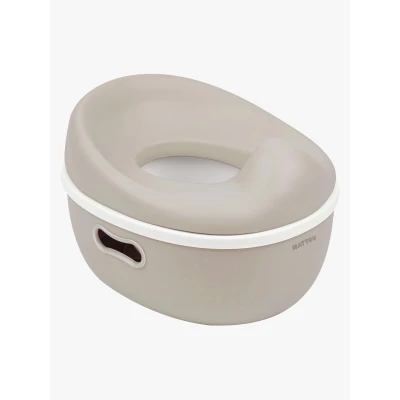 Abbildung von Nattou Babytopf 3in1, Töpfchen + Hocker Toilettensitz für Kinder, Einfaches Toilettentraining, ca. 34 cm, Ab 18 Monate bis 4 Jahre, Care, ABS/EVA, Beige