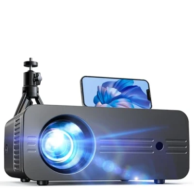 Abbildung von Beamer 5G WiFi Bluetooth, 10000 Lux Full HD 1080P 4K Unterstützt, iZEEKER Mini Projektor 300 Heimkino Kompatibel mit iOS Android HDMI TV Stick PS5