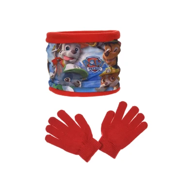 Abbildung von Paw Patrol SET Schlauchschal für Kinder, Größe: One Size, Rot