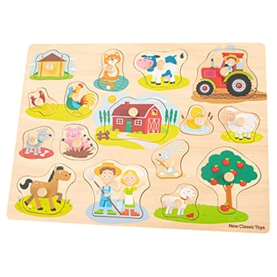 Abbildung von New Classic Toys 10440 Kuh Steckpuzzle Farm