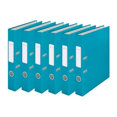 Abbildung von Leitz Qualitäts Ordner, 6er Pack, A4, 350 Blatt, 5 cm Rückenbreite, Sanftes Blau,Cosy Serie, 10620061