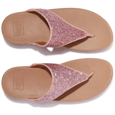 Abbildung von Fitflop Lulu Dianette Badeschuh, Sandale, Sommerschuh mit Glitter Bandage