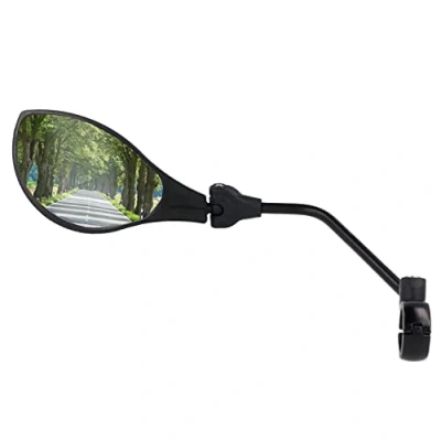 Abbildung von XiRRiX Fahrradspiegel schlagfestes Echtglas für e bike links Lenker ebike Rückspiegel Fahrrad Spiegel
