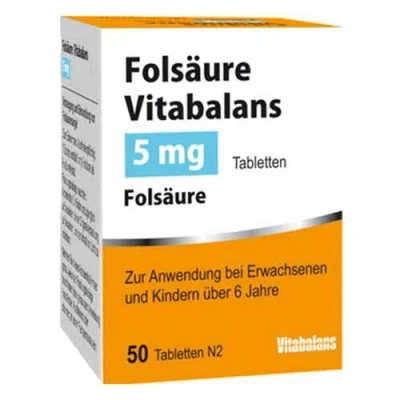 Abbildung von Folsäure Vitabalans 5 mg Tabletten 50 St