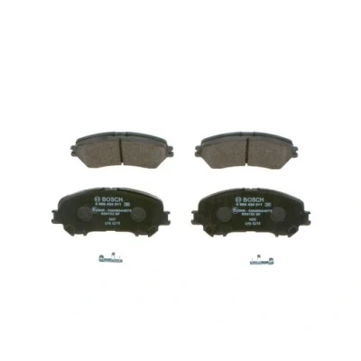 Abbildung von BOSCH 0 986 424 011 Bremsbelagsatz Low Metallic mit akustischer Verschleißwarnung NISSAN: Qashqai 2, X Trail, RENAULT: Kadjar