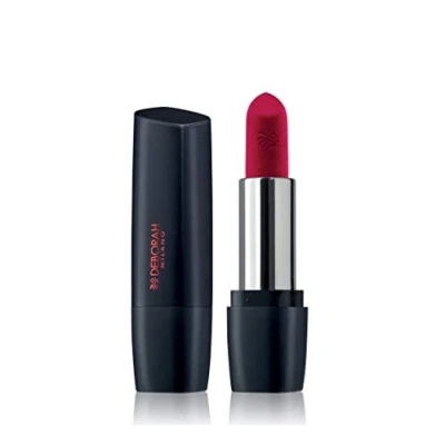 Abbildung von Deborah Milano Red Mat, Lippenstift, matt, mit Kollagen und Hyaluronsäure, 34 im Winter, pflegende beruhigende Wirkung, spendet intensive voluminöse Lippen langem Halt, 4,5 g